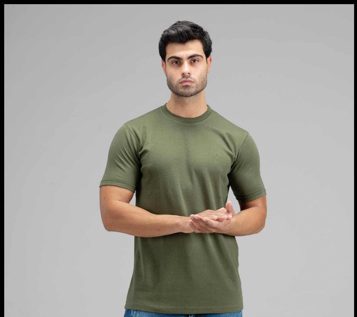 تیشرت یقه گرد آستین دوبل نخ مردانه + خرید استثنائی