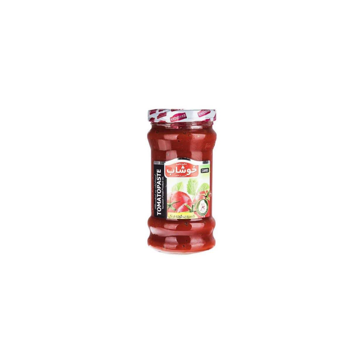 فروش فوری رب گوجه شیشه خوشاب + خرید بدون واسطه