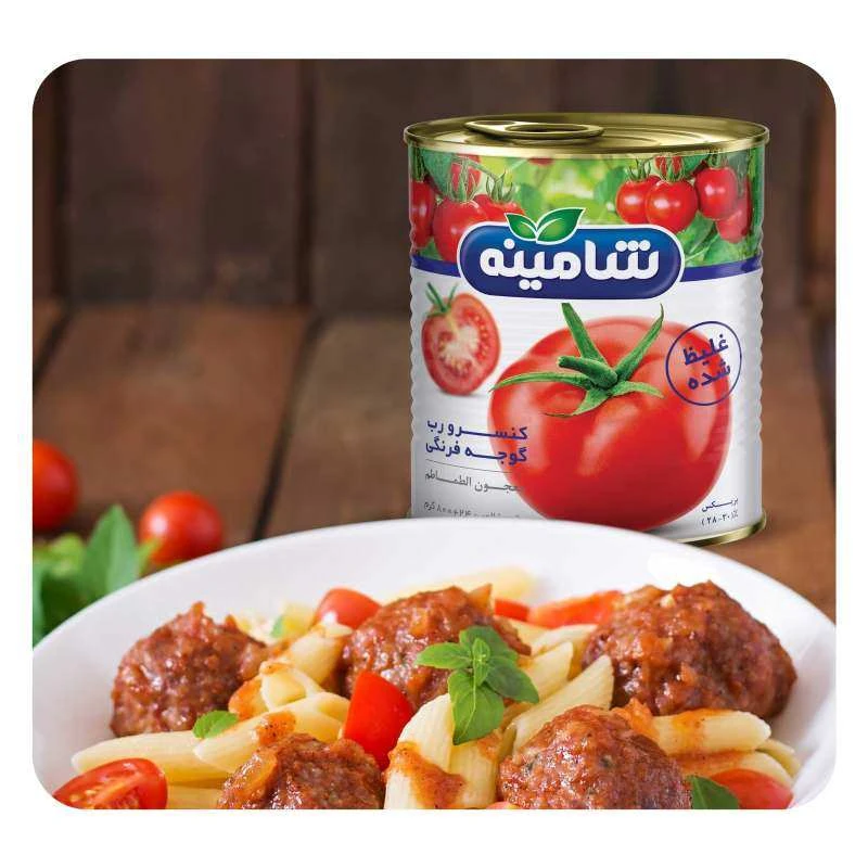 قیمت رب گوجه فرنگی ۸۰۰ گرمی شامینه
