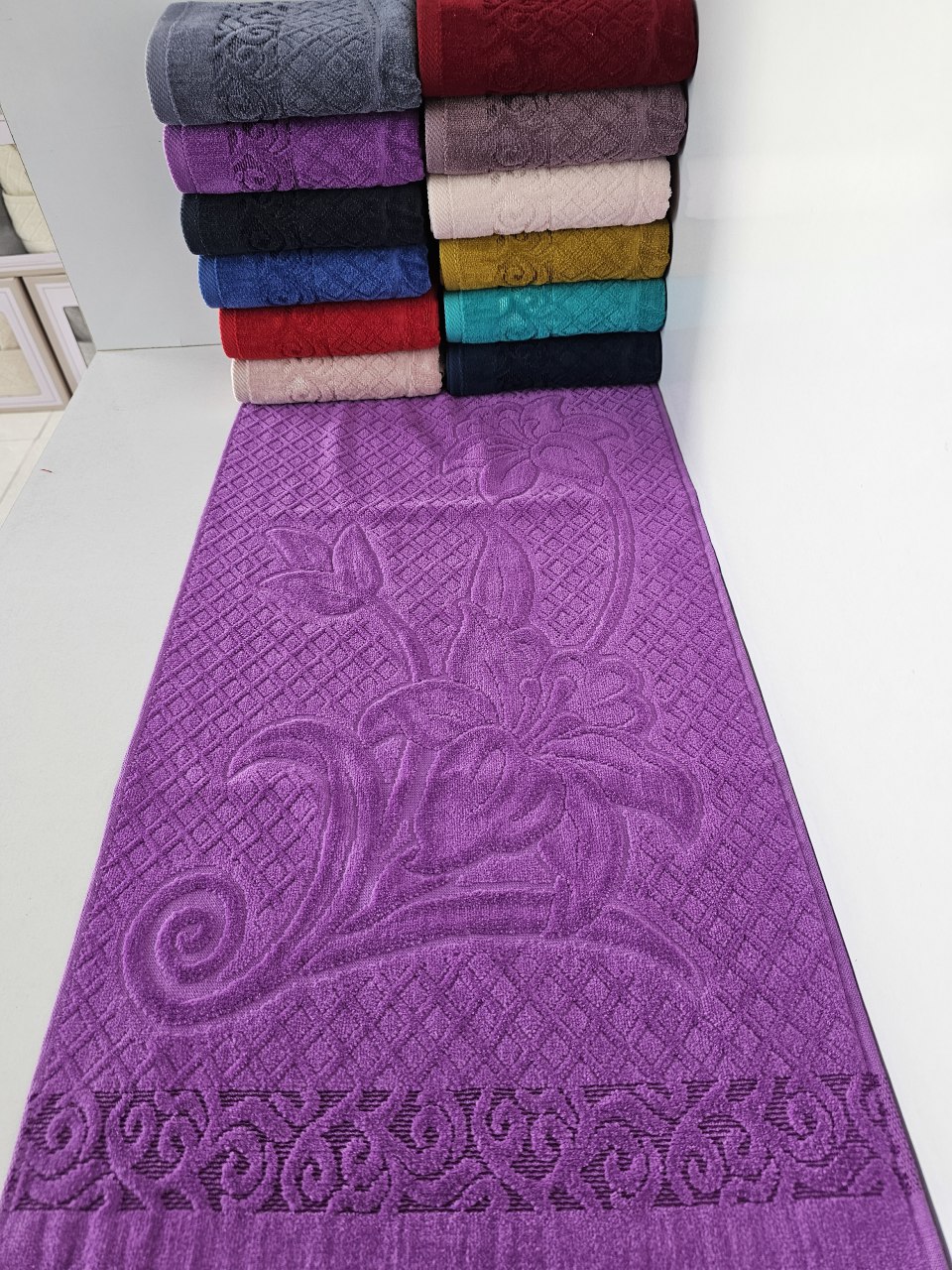 فروش عمده حوله دستی + صد در صد نخ