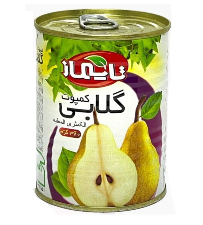 قیمت کمپوت گلابی در قوطی کلید دار