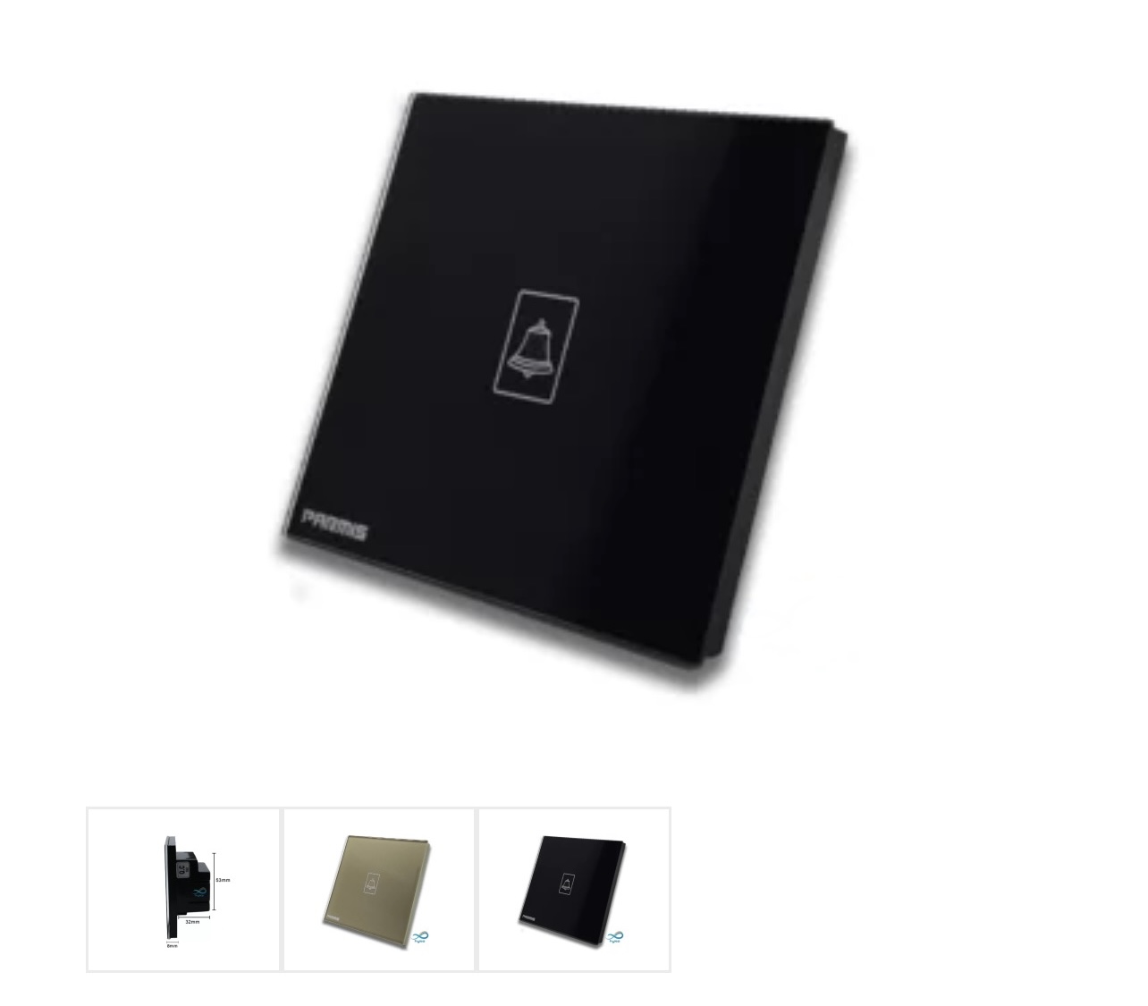 قیمت فروش عمده کلید شاسی زنگ لمسی پارمیس