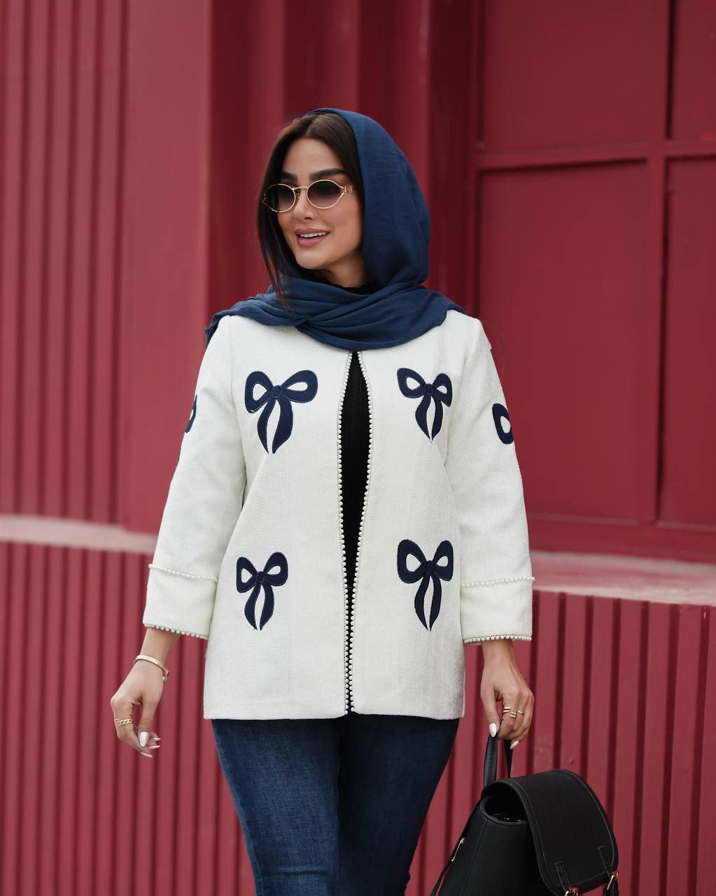 قیمت کت مخمل جودون مروارید دوزی با گلدوزی پاپیون + فروش عمده