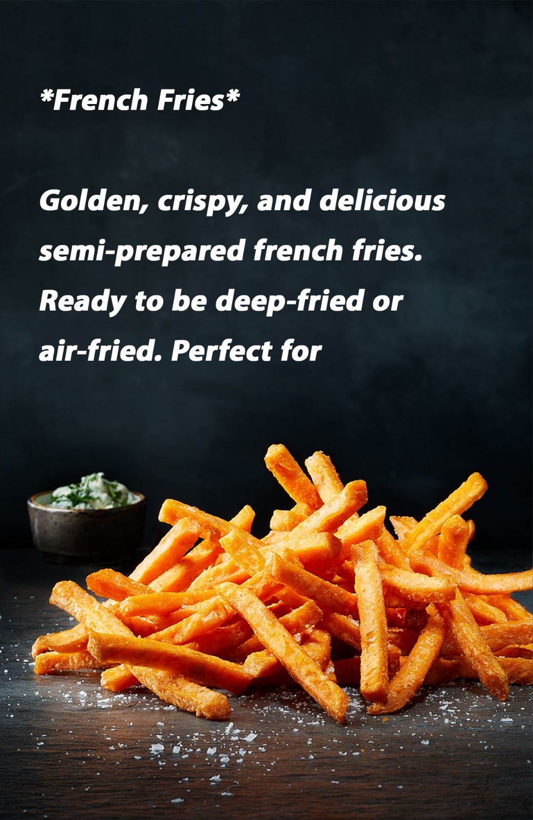 سفارش سيب زمينی منجمد نیمه آماده