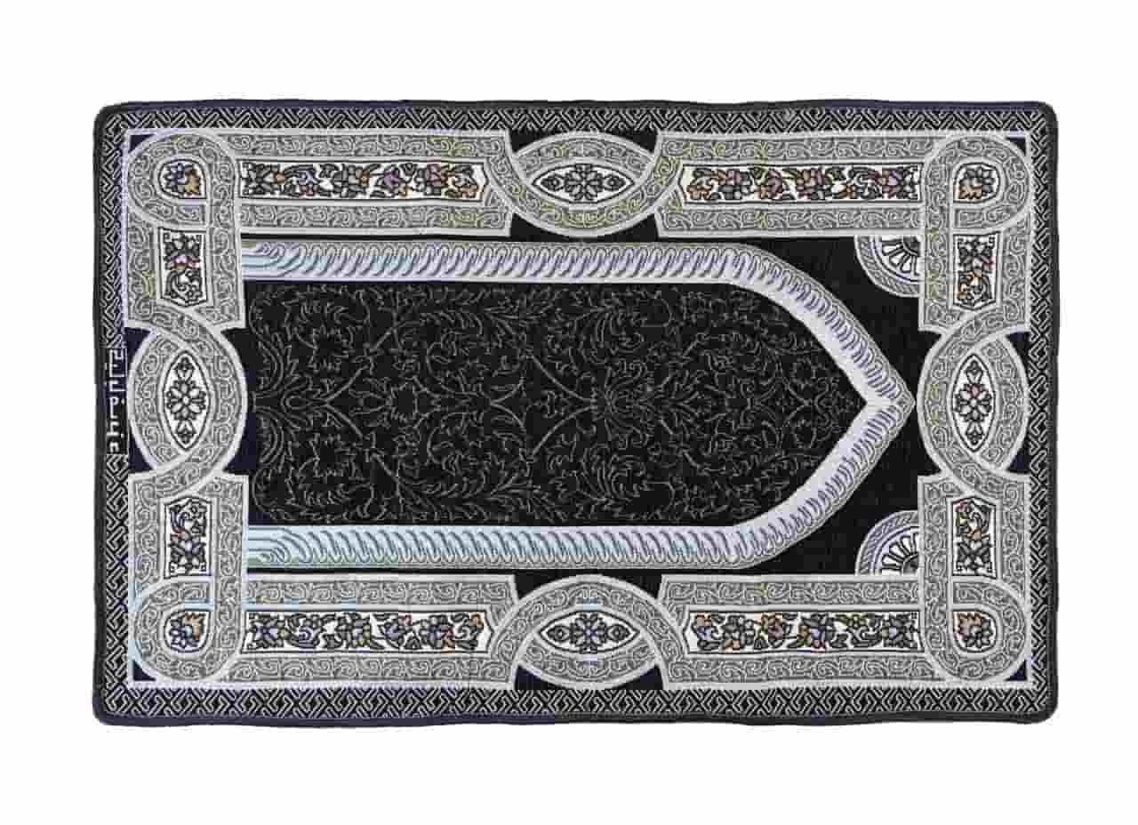 تصویر 1 از فروش مستقیم و عمده روفرشی مخمل طرح سجاده + قیمت ویژه