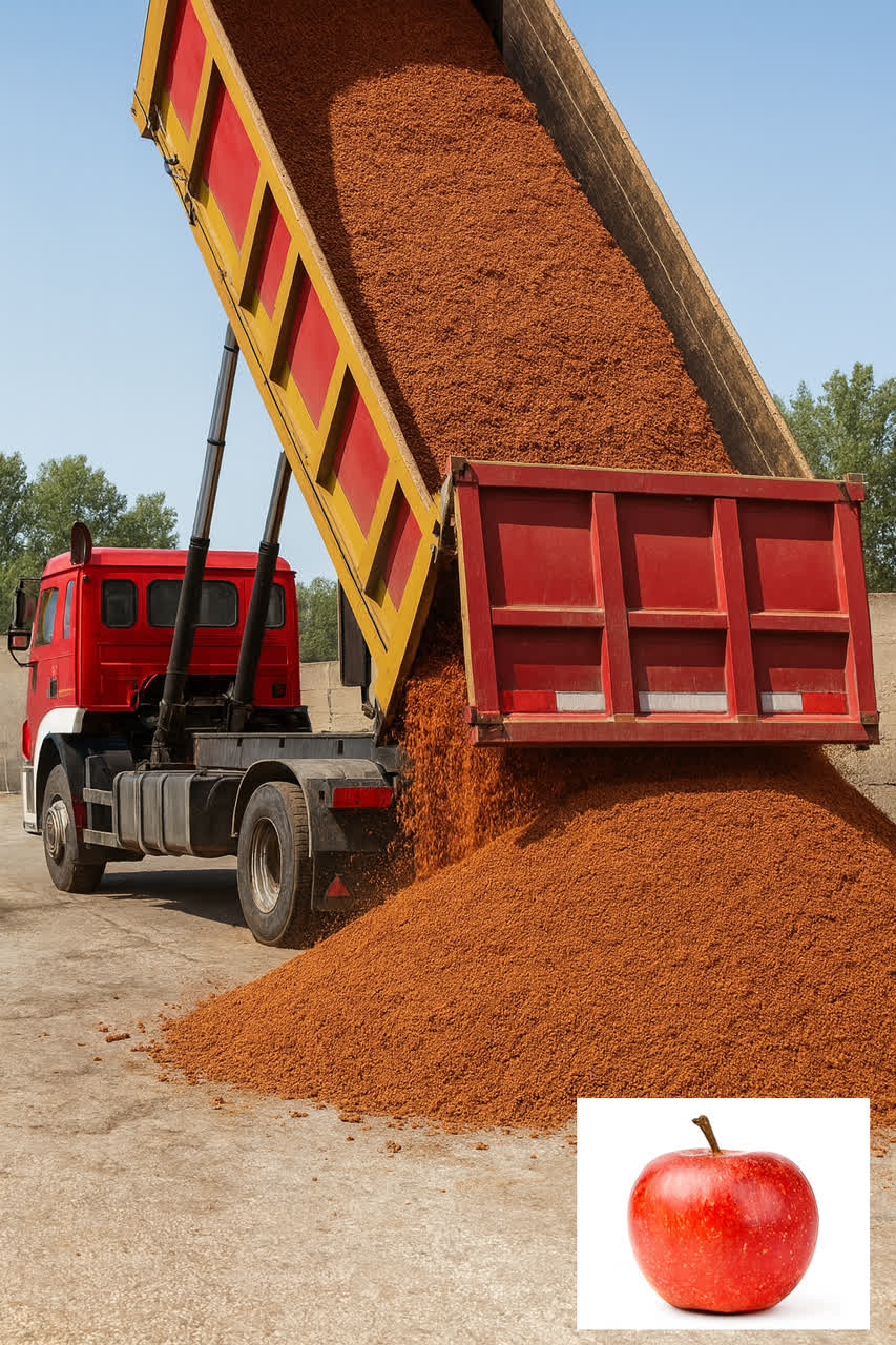 فروش به صرفه تفاله سیب عمده