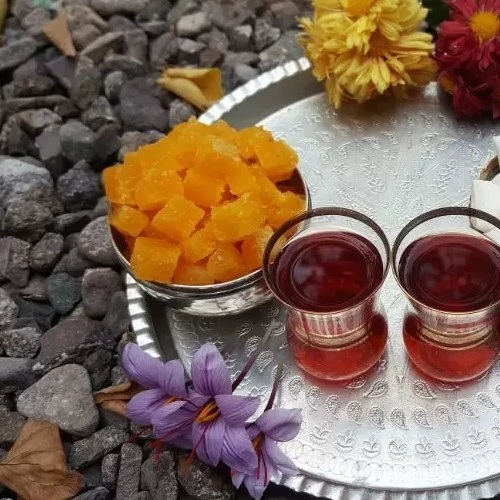 تصویر 1 از قیمت  خرید آنلاین نبات چای زعفرانی اصل زنجان