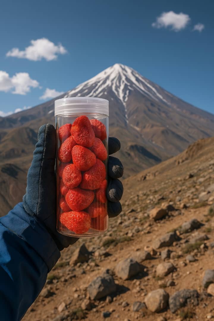 فروش توت فرنگی پفکی + کیفیت بالا