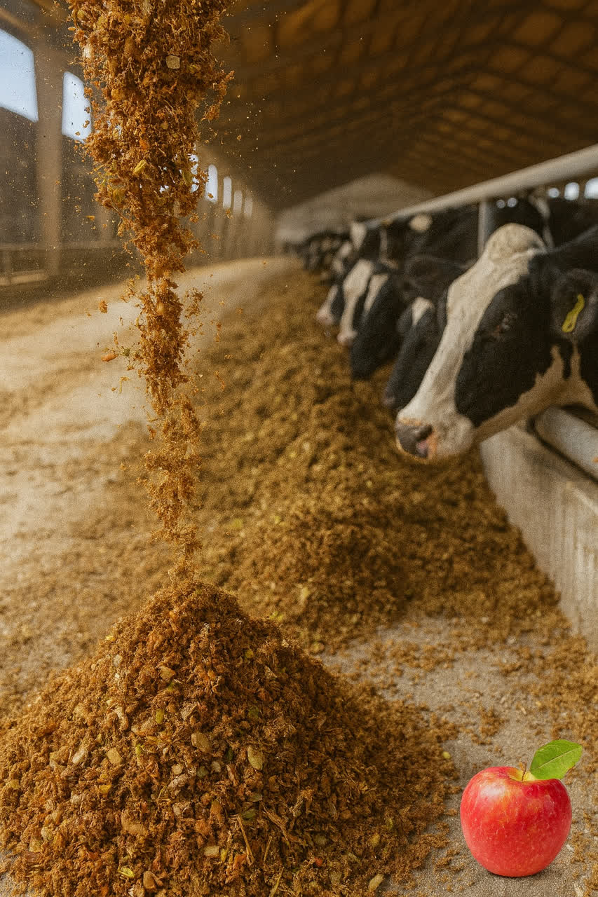 توزیع تفاله سیب