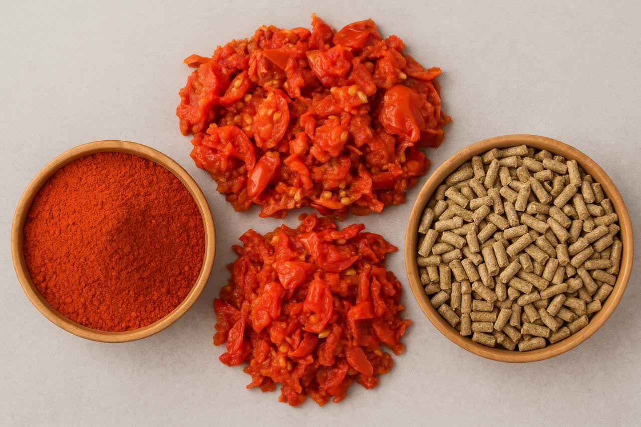 تفاله گوجه کارخانه رب ارزان