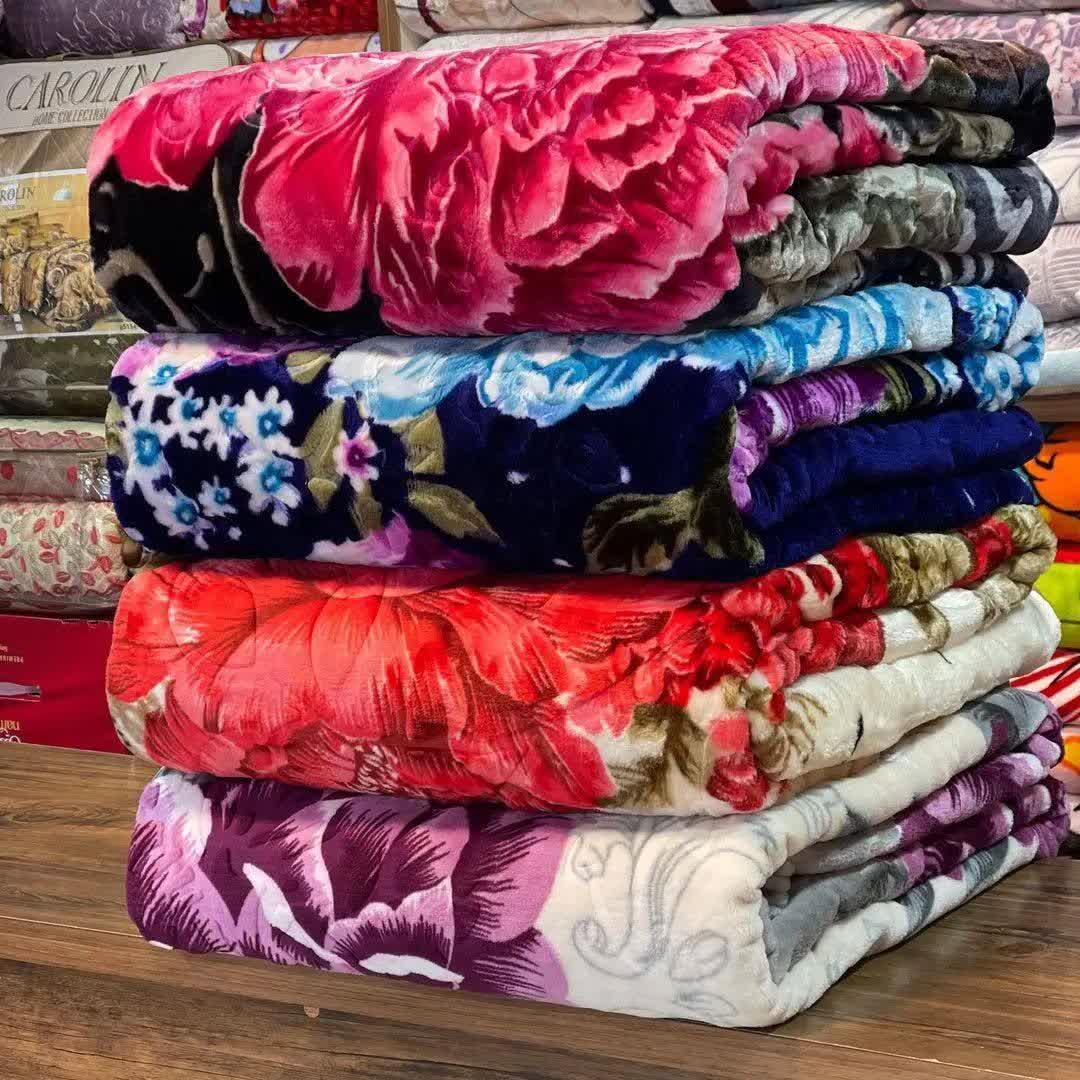 شادیلون دو نفره گلدار گرمای مطبوع 200 × 230 خرید عمده فروش اکازیون