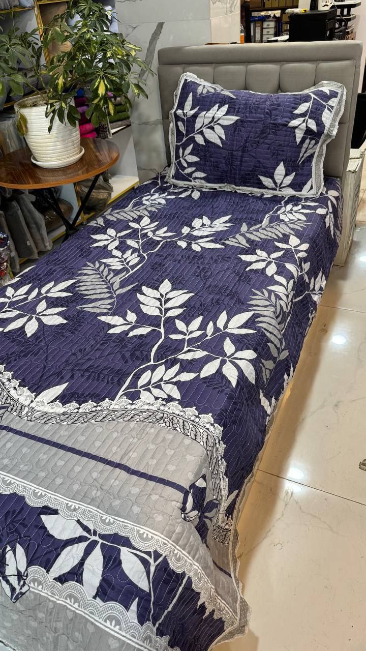 فروش عمده روتختی کتان چین دار یک نفره