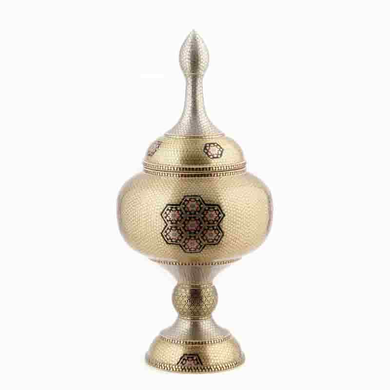 خرید شکلات‌ خوری خاتم‌ کاری مس + قیمت فروش استثنایی