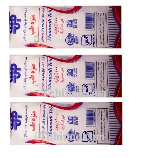 خرید عمده گاز 400 گرمی غیر استریل منزه طب + بهترین قیمت