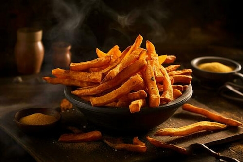 خرید سیب زمینی خلالی طعم دار نیمه آماده + بهترین قیمت