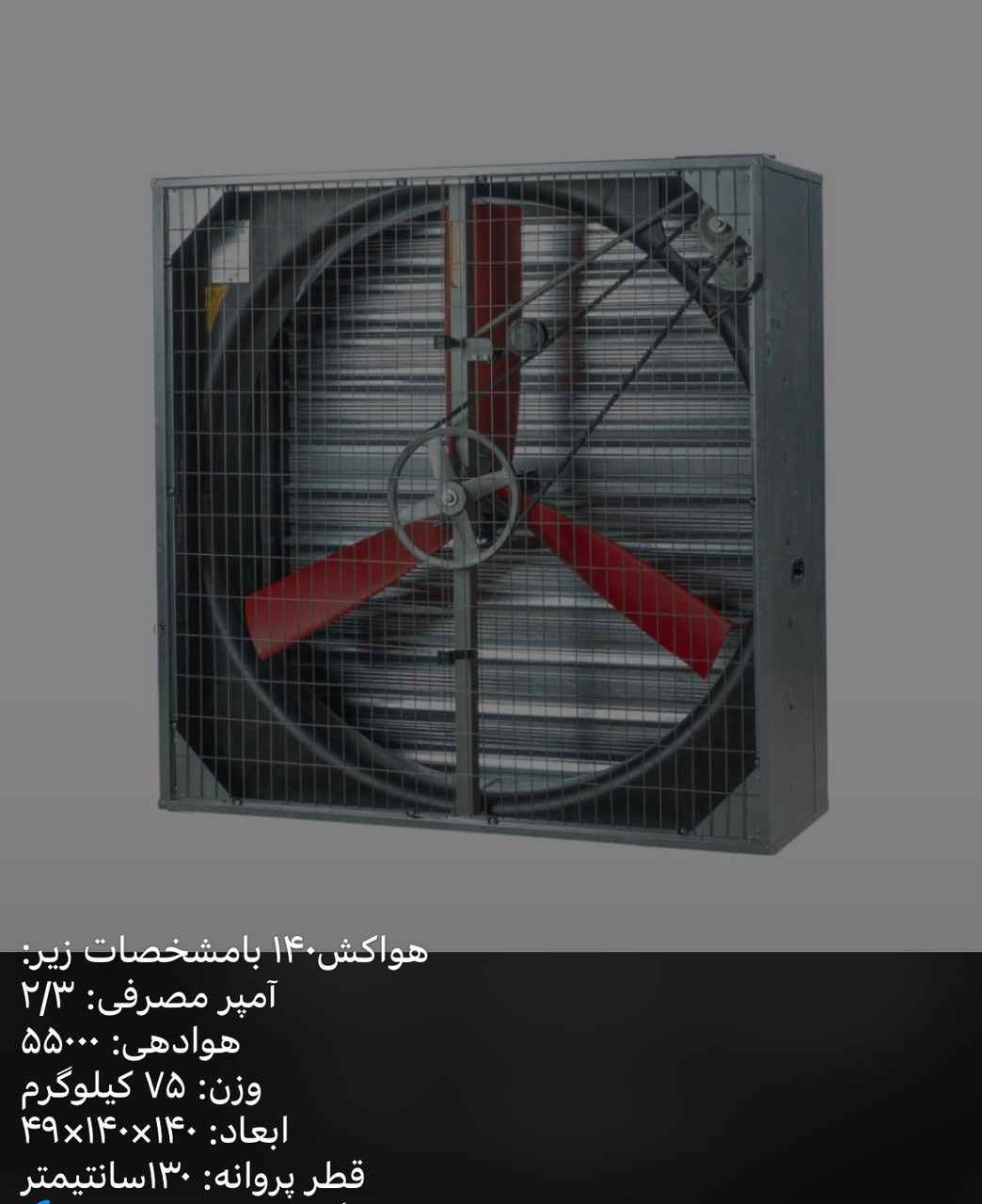 خرید عمده فن 140 - ۳ پره PPG