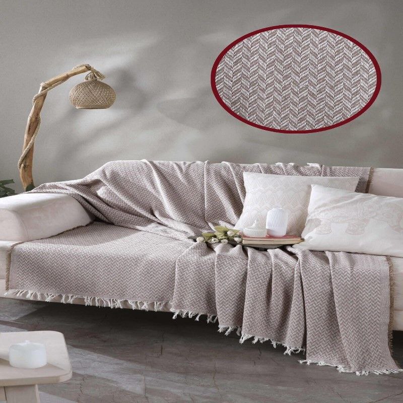 فروش آنلاین پتو شال کنار مبل بافتنی + قیمت عمده