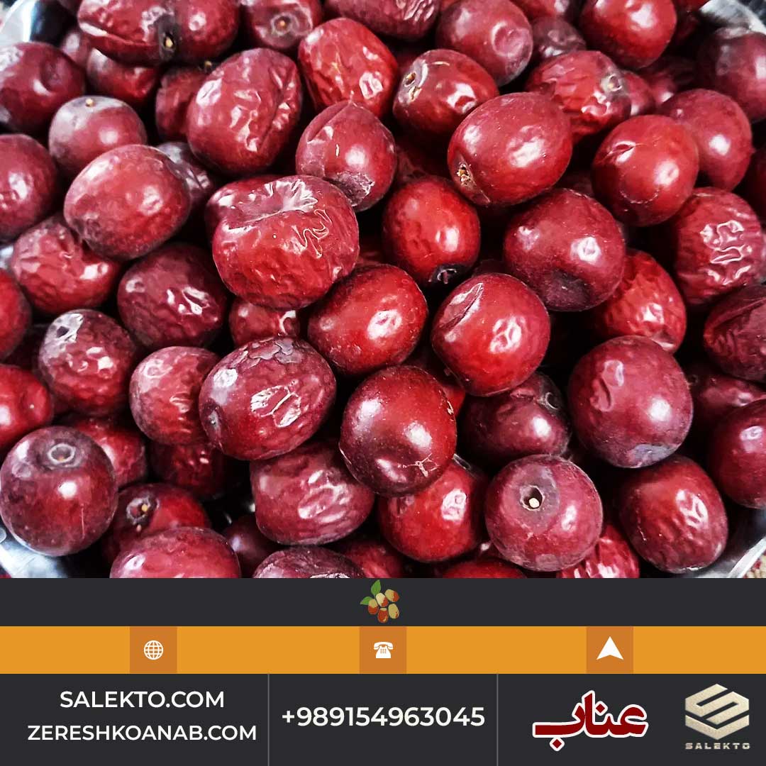 عناب خشک ممتاز خراسان جنوبی با طعم شیرین و خواص دارویی + خرید مقرون به صرفه