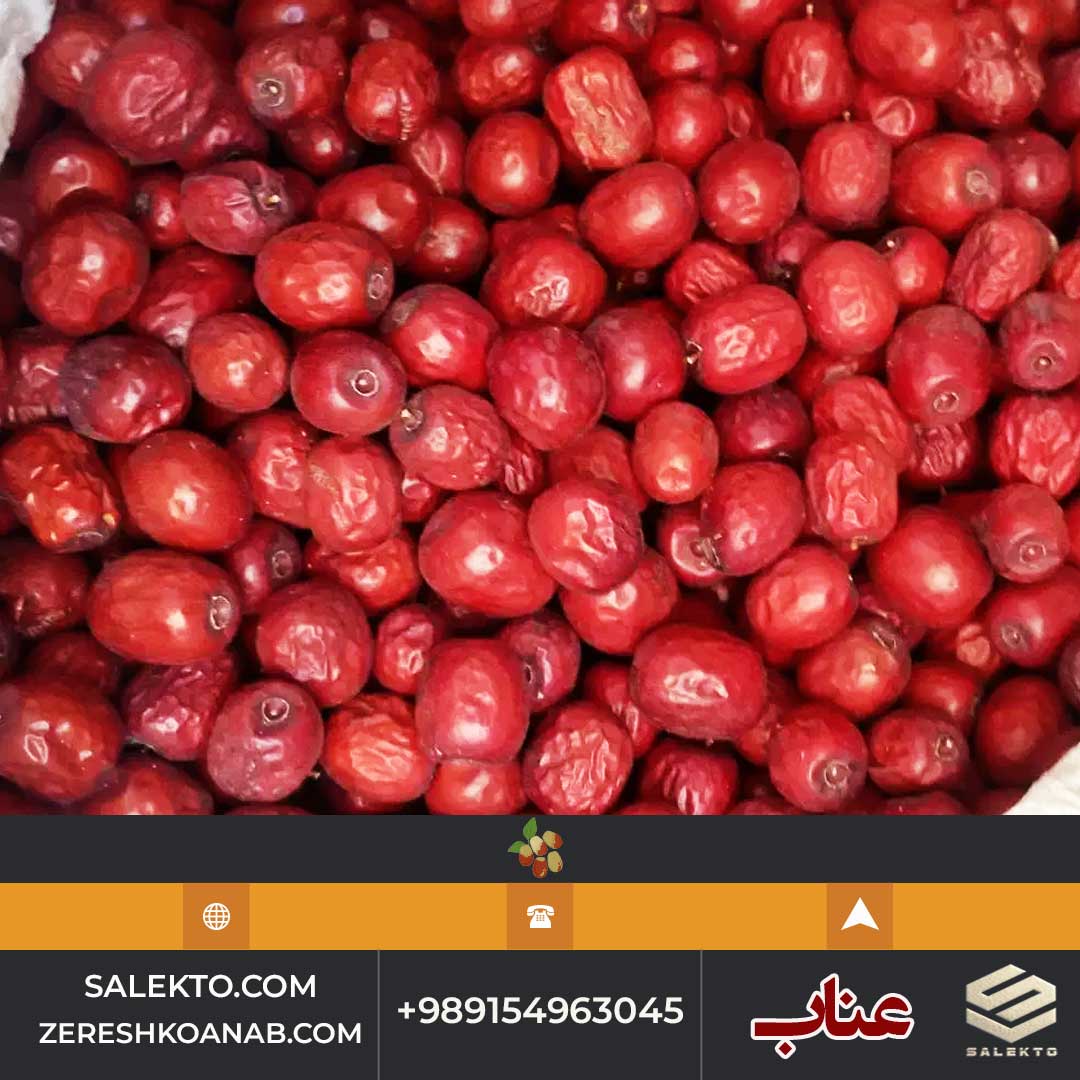 عناب خشک پر گوشت قائنات با خواص تقویت‌ کننده پوست و مو + خرید استثنائی
