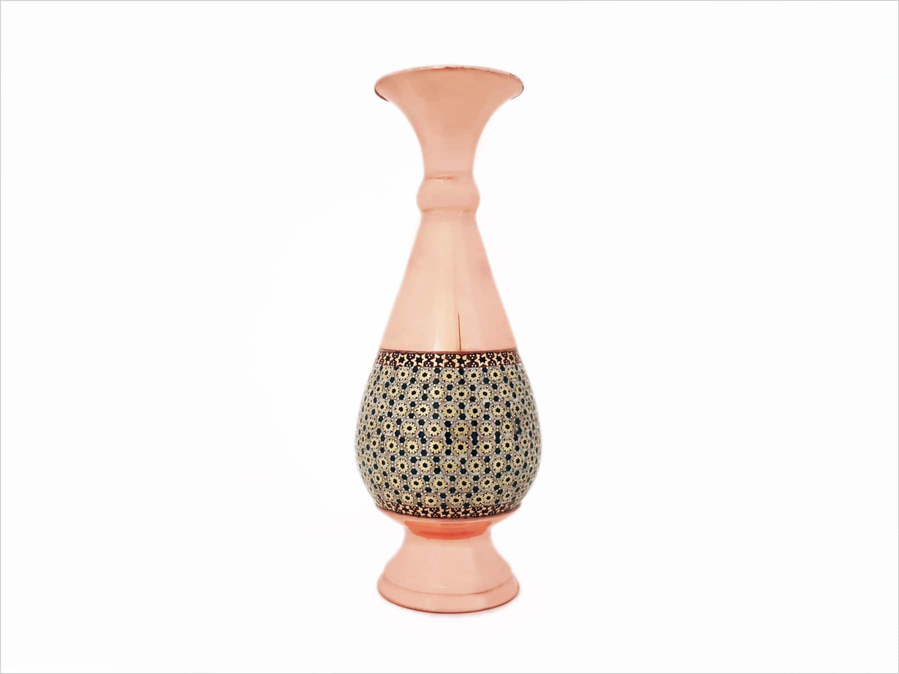 قیمت خرید گلدان خاتم کاری مسی + فروش ویژه