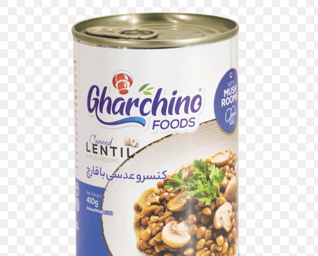 خرید و قیمت کنسرو عدسی با قارچ + فروش عمده