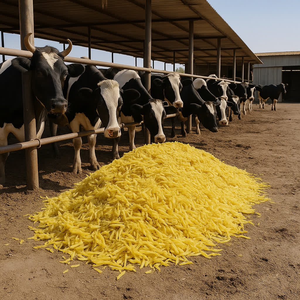 توزیع تفاله سیب زمینی