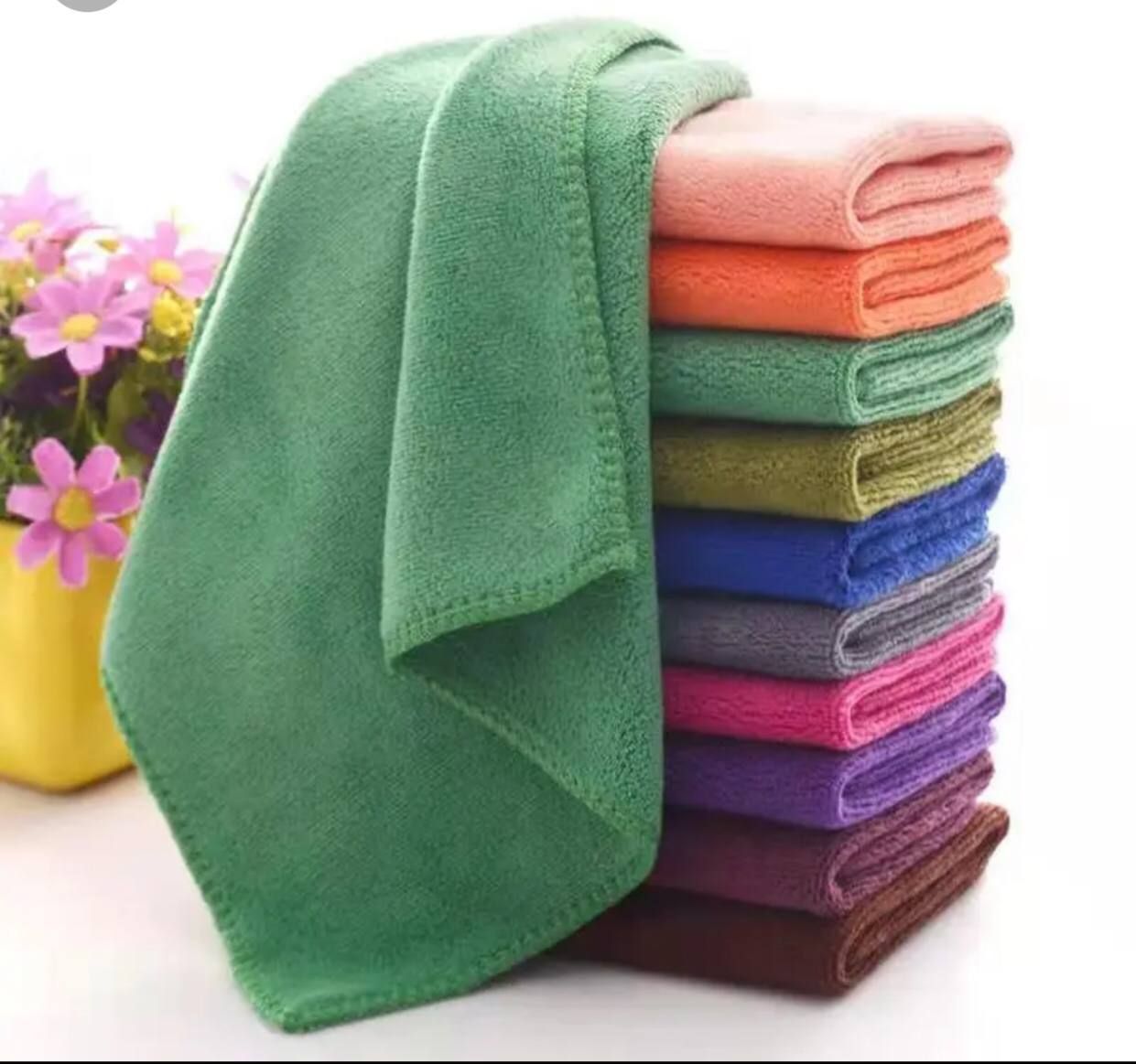 پخش عمده و قیمت ارزان و با کیفیت دستمال آشپزخانه ساده نانو میکرو فایبر 30 × 30