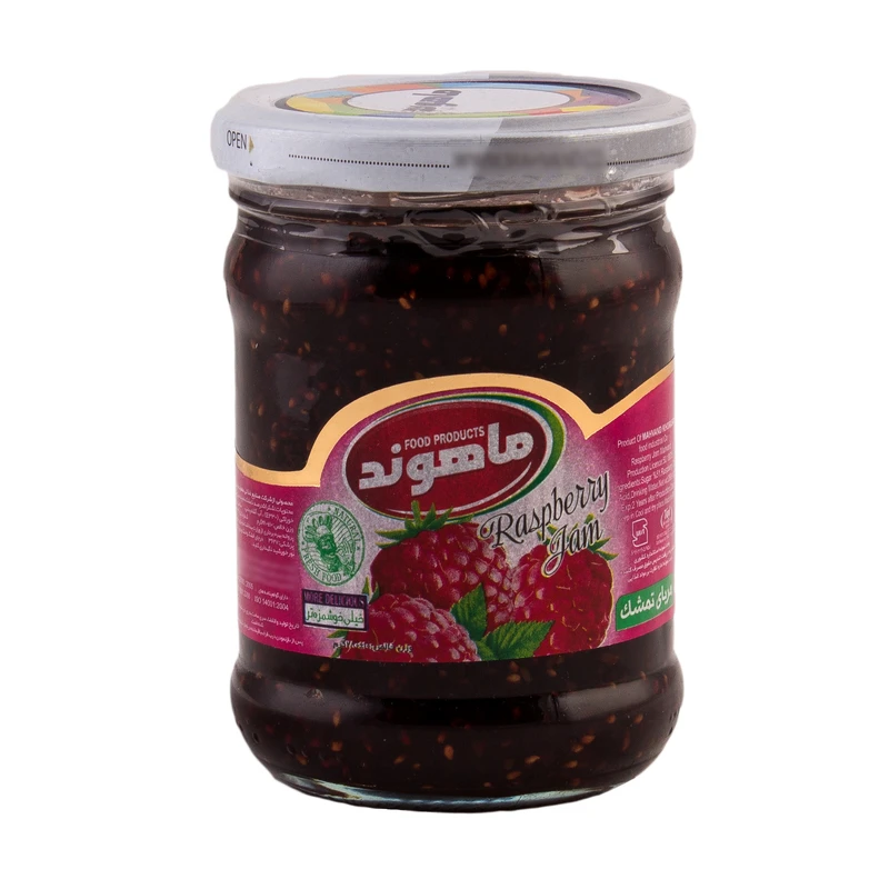 قیمت فروش مربا تمشک در شیشه 280 گرمی ماهوند + فروش استثنایی
