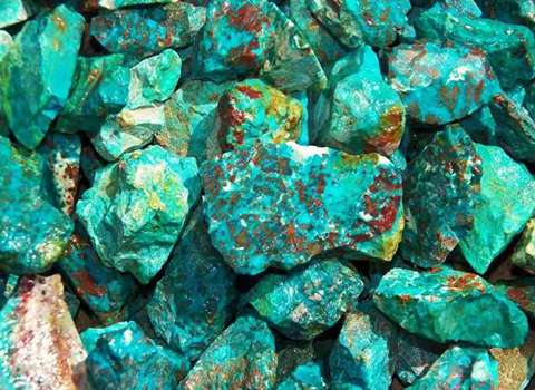 تصویر 4 از سنگ فیروزه عجمی با بافت منحصر به فرد