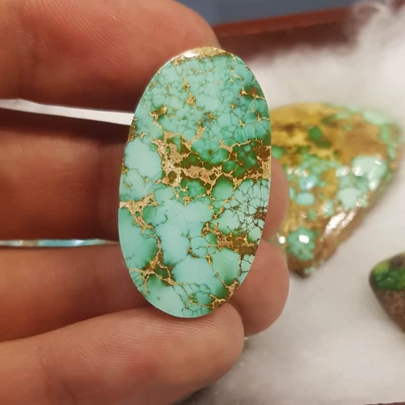 تصویر 1 از قیمت خرید سنگ فیروزه شهر بابک + فروش ویژه