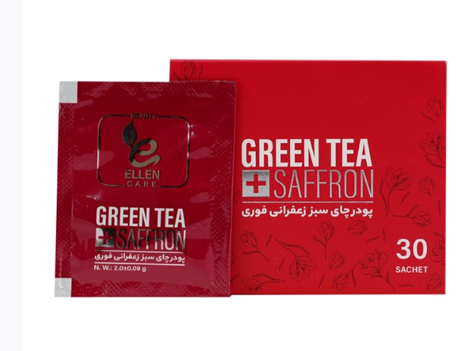 فروش عصاره چای سبز زعفرانی فوری الن بیوتی بسته 30 عددی