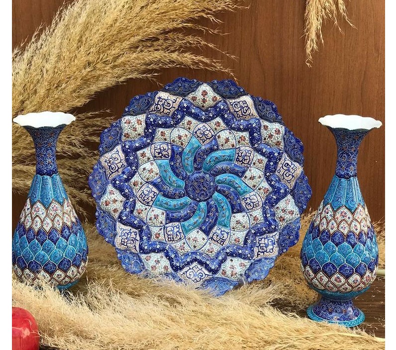 قیمت گلدان مینا کاری + خرید باور نکردنی