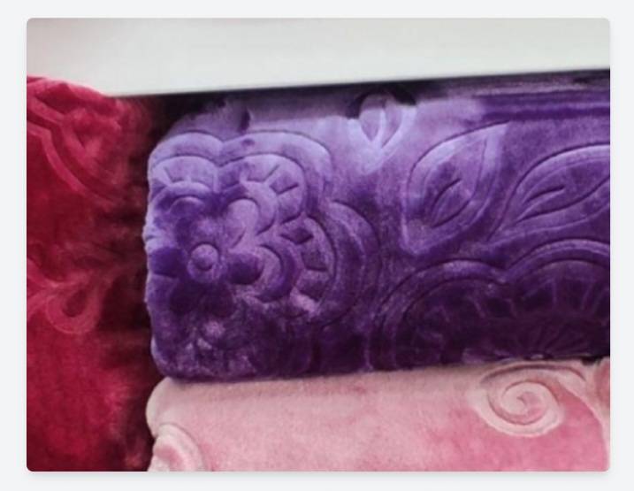 تصویر 2 از فروش عمده پتو زمرد گلدار با قیمت مناسب