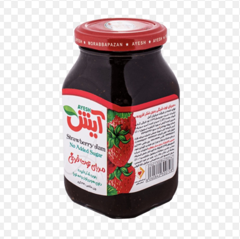 خرید و قیمت مربا توت فرنگی آیش ۳۵۰ گرمی + فروش عمده
