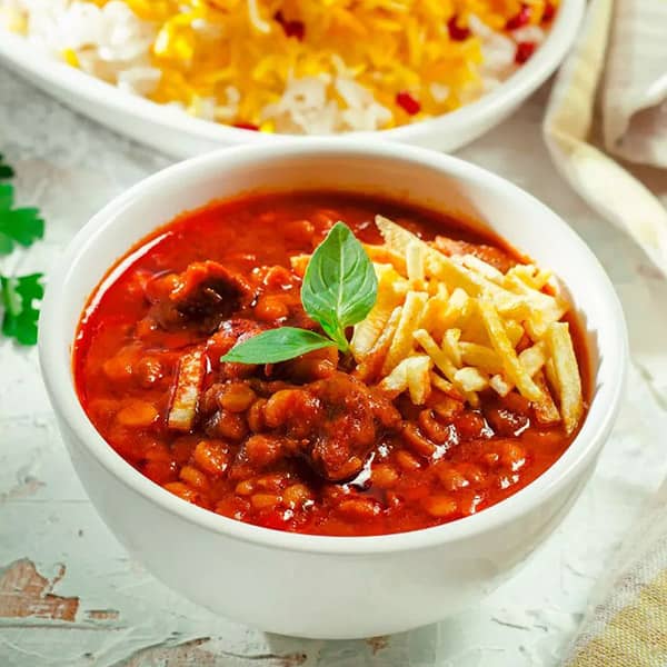 فروش ویژه ی کنسرو خورشت قیمه ی ۵۰۰ گرمی با گوشت + خرید آسان
