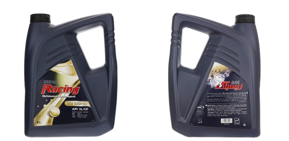 خرید و قیمت روغن موتور ریسینگ برند ایرانول مدل Racing 10W40 sl حجم 4 لیتر