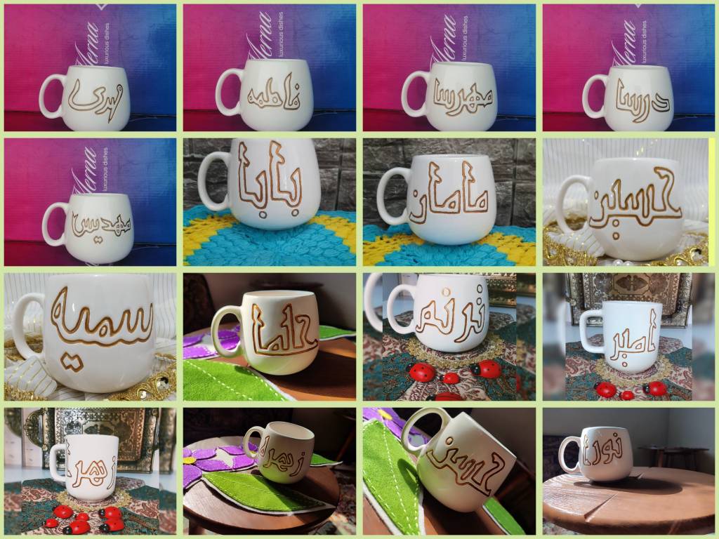 قیمت خرید ماگ طرح اسم نوشته + فروش عمده