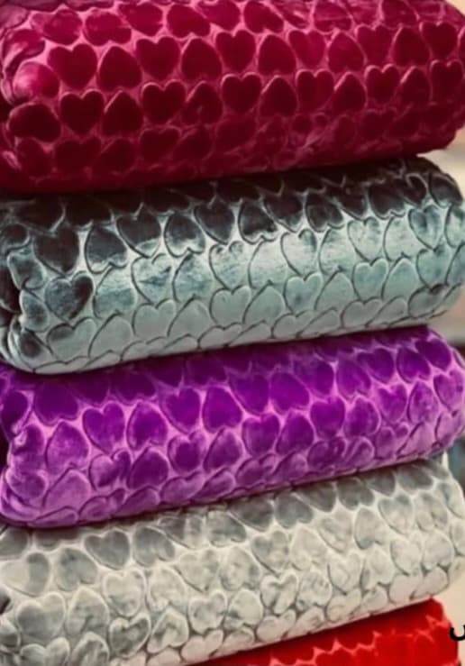 پتو طرح قلبی نگین + فروش عمده و ارزان