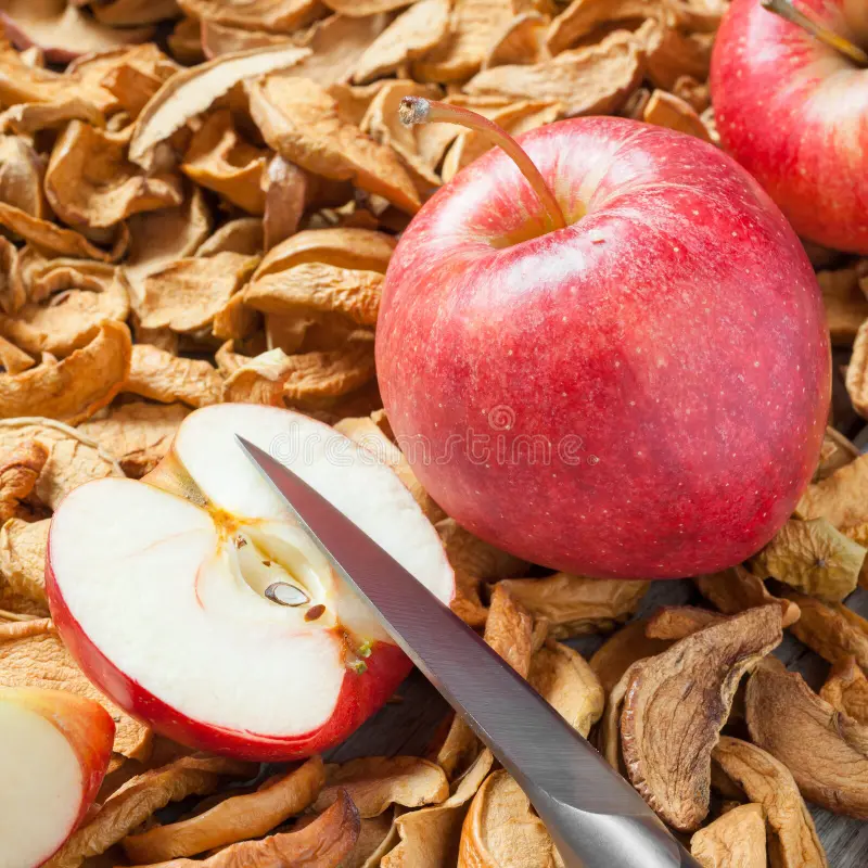 خرید سیب خشک خوش طعم + تنقلاتی سالم و طبیعی