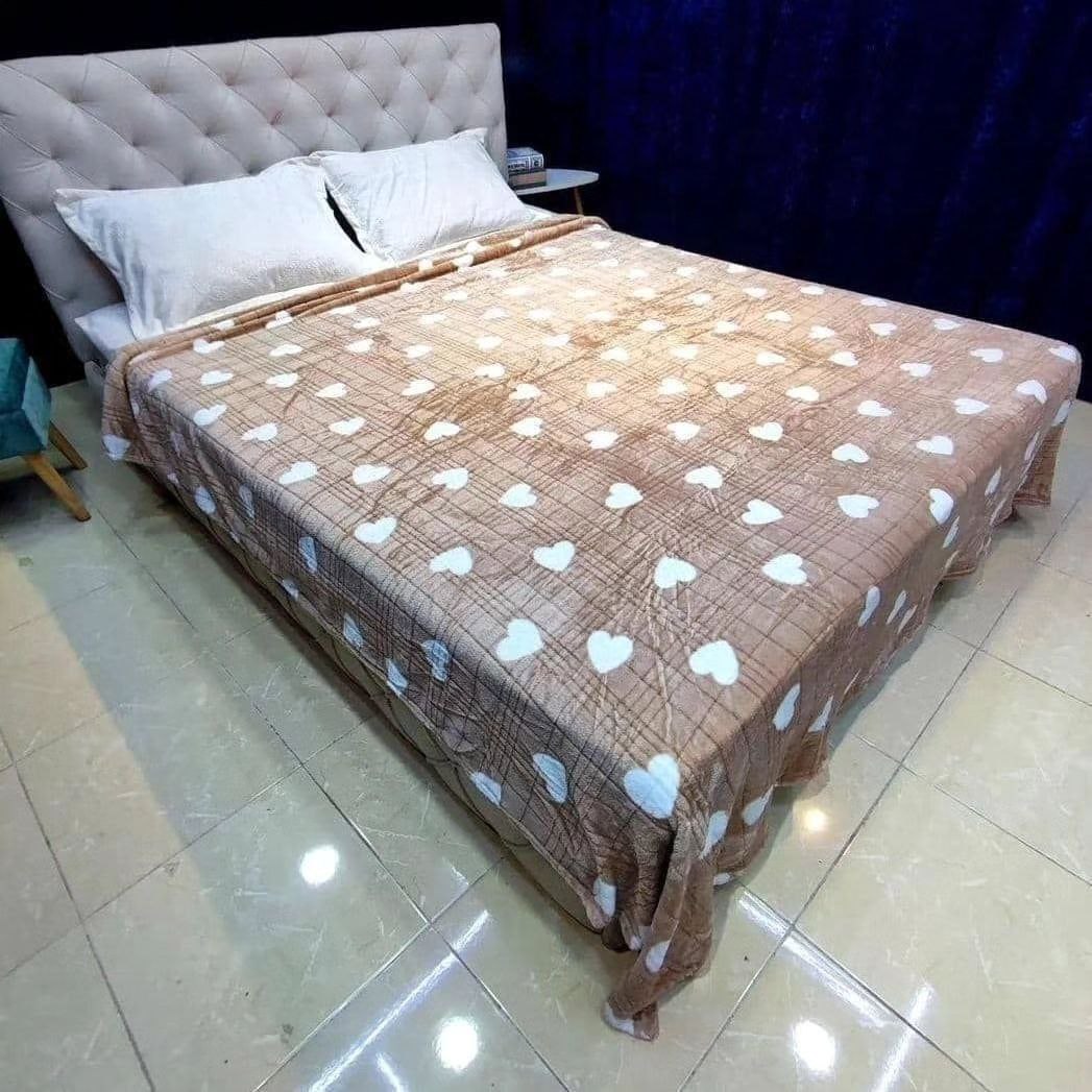 خرید باور نکردنی و با کیفیت و عمده پتو ژله ای قلبی دو نفره