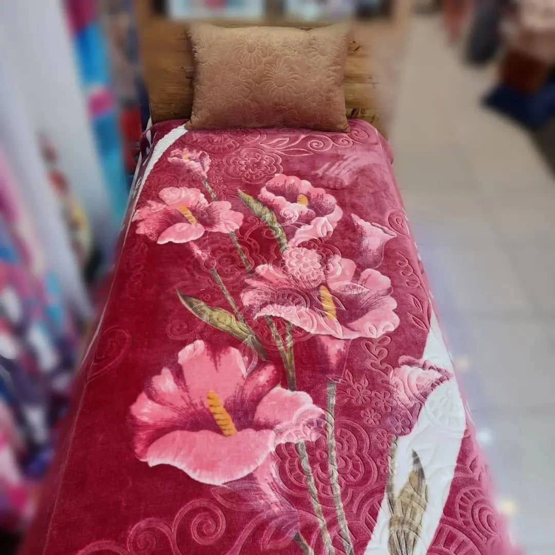 تصویر 1 از فروش ویژه پتو زمرد تک گل برای فصل سرما + خرید عمده