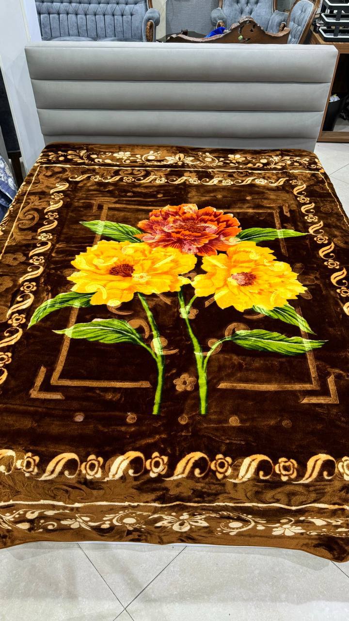 تصویر 1 از قیمت و مشخصات کامل پتو گل‌ دار نرمین فروش عمده