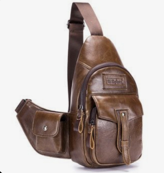 فروش ویژه + قیمت استثنایی کوله تک بند چرم