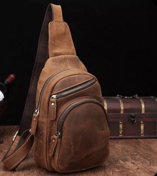 فروش ویژه + قیمت استثنایی کوله تک بند چرم