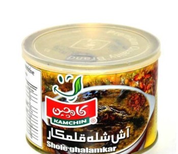 خرید و قیمت انواع کنسرو آش شعله قلم کار