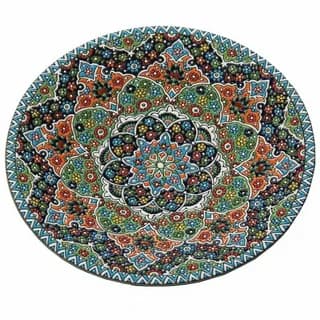 خرید و قیمت بشقاب مینا کاری اصفهان + فروش عمده