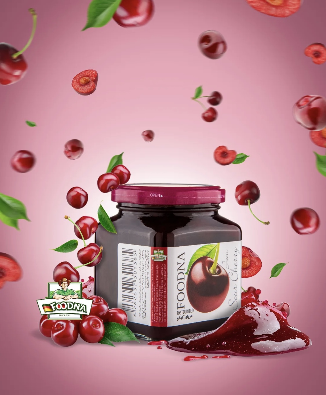 خرید و قیمت مربا آلبالو فودنا + فروش عمده