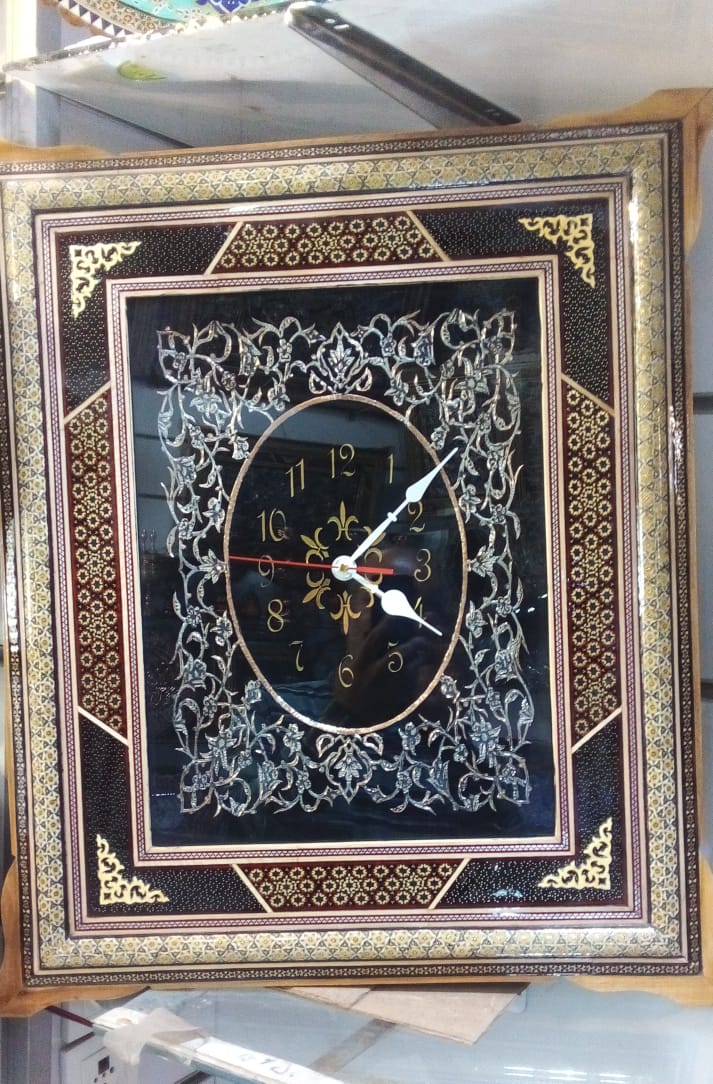 فروش ساعت قلم زنی با قاب خاتم