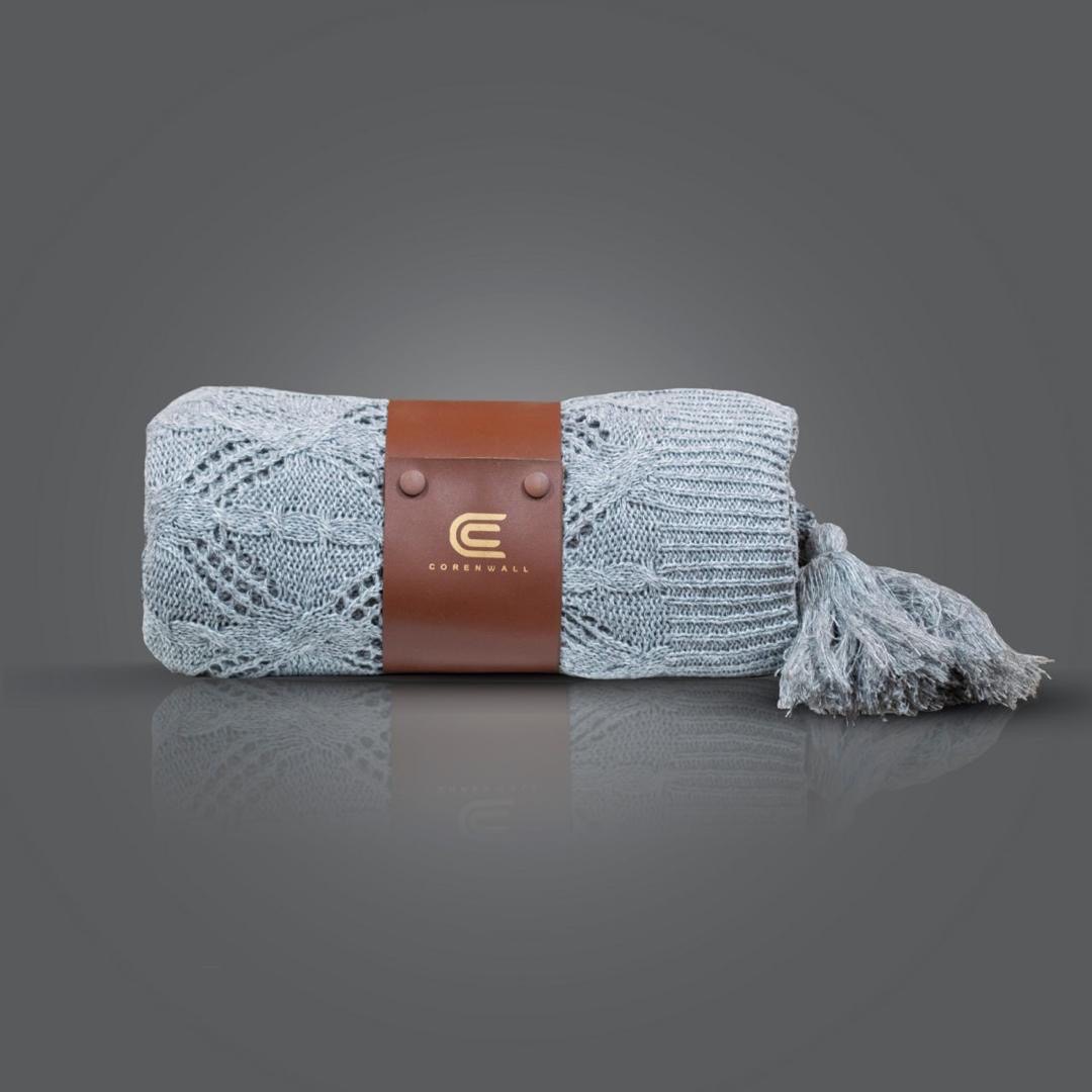 تصویر 1 از قیمت شال مبل پتویی بافتنی پلی استر + فروش عمده