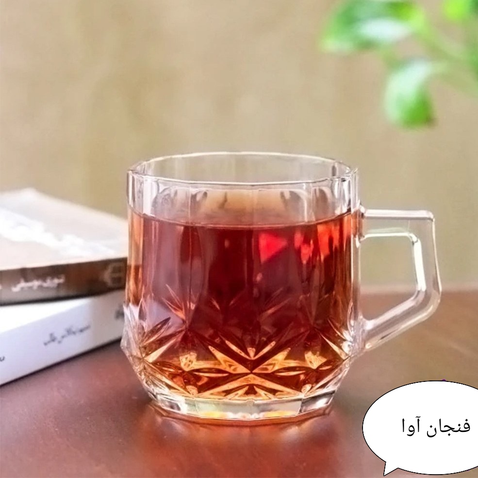 خرید عمده و قیمت فنجان بلور مدل آوا